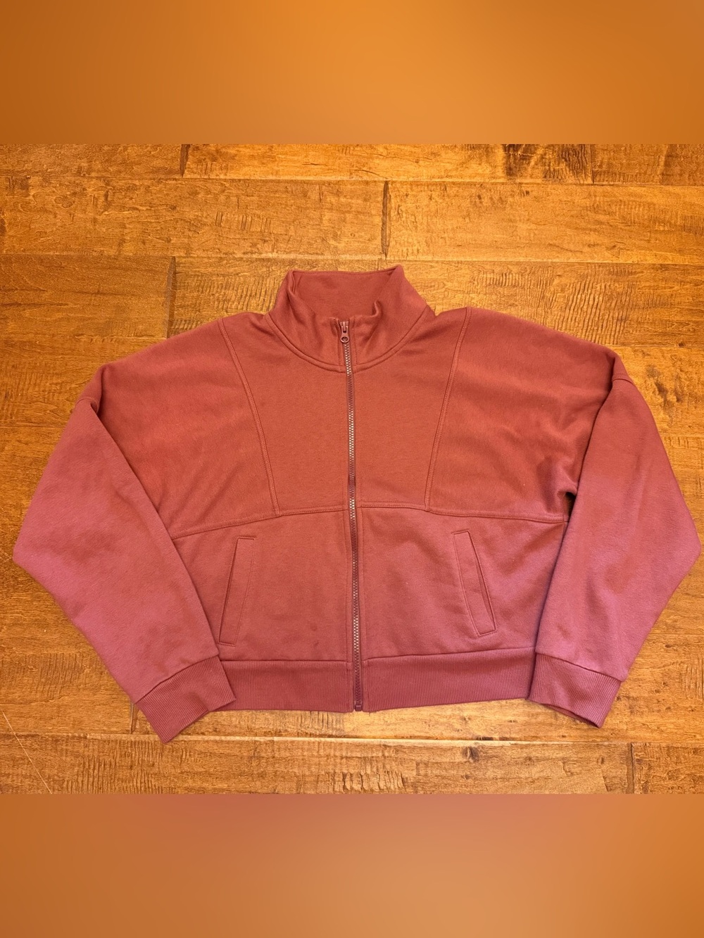 Cropped Zip-Up Sweatshirt - Universal Thread - in Pink